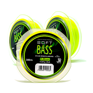 Linha Monofilamento Soft Bass 300mt Amarela - JrPesca