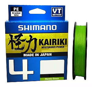 Linha Multifilamento Kairiki 4x Verde 150m - Shimano