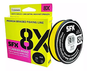 Linha Multifilamento Rapala Sufix SFX 8X 270m Amarela