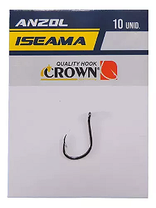 Anzol Iseama Sure Black Cartela C/ 10 - Crown