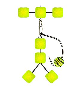 Anteninha Robozinho Luminoso EVA Formato Ração 10mm - JrPesca