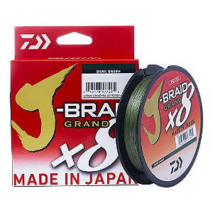 Linha Multifilamento J-Braid Grand X8 270m Verde Musgo - Daiwa