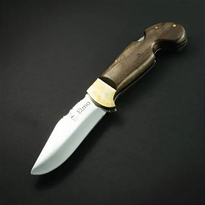 Canivete Sorocaba 4mm 280g c/ Bainha e Cabo de Madeira - Elmo