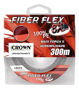 Linha Multifilamento Fiber Flex 8x 300m - Crown