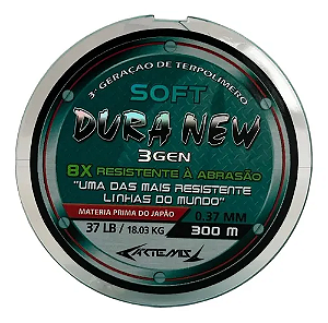 Linha Monofilamento Dura New 300m Esmeralda - Artemis