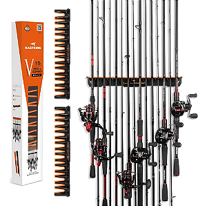 Suporte de Parede Kastking Vertical p/ 15 Varas 43cm V15 Rod Rack