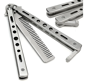 Canivete Butterfly Prata - Taue