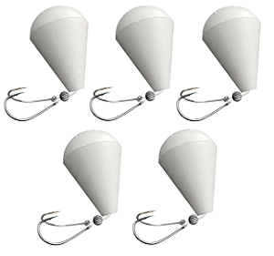 Kit C/ 5 Boia Pão Diniz 20g de 2 Anzóis Pacu 6/0 C/ Chicote - Storny