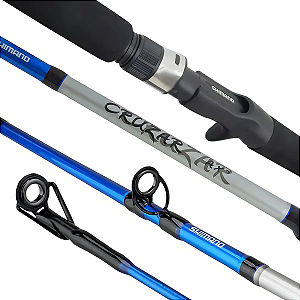Vara p/ Carretilha Cruzar CRZAXFGB2562B 5'6" 8~16lbs (1,68m) 2 Partes - Shimano