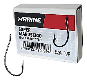 Anzol Super Maruseigo Blacknickel Caixa C/ 100un - Marine
