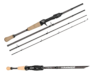 Vara p/ Carretilha Hammer 584 BC (1,73m) 4 Partes - Saint