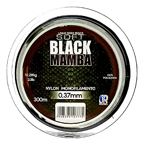 Linha Monofilamento Black Mamba 300m Preta - JrPesca