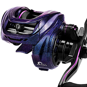 Carretilha Royale Legend Pro Roxo Peso 155g Drag 7,5kg 12 Rol. Vel. 8.0:1 - Kastking
