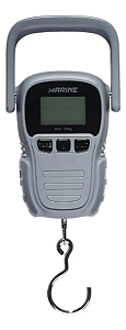 Balança de Pesca Digital Até 50kg Alta Precisão 2x AAA (não inclusas) Cinza M-DS050 - Marine