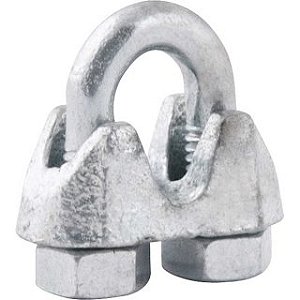 Presilha para Cabo de Aço 1/8” (3,18mm) Galvanizado – Pacote com 50 Unidades