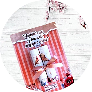 Card com 2 chocolates Baton