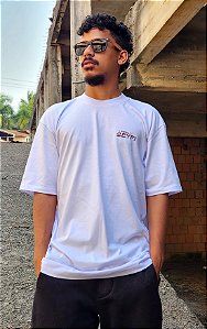 Camiseta Oversized Estampa I Feel - Branco