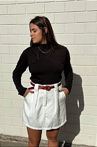 Short Saia Alfaiataria Branco