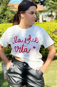 T - Shirt La Dolce Vermelho