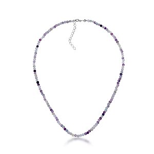 Choker Esferas Fluorita Prata 925 - Intuição e Concentração