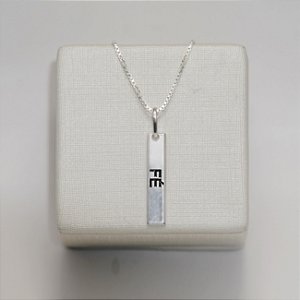 Pingente "FÉ" Prata 925