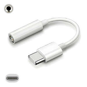 Adaptador Tipo C para Fone de Ouvido P2 Microfone 3.5mm com Chip DAC Integrado Plugue - Alta Qualidade, Compatibilidade