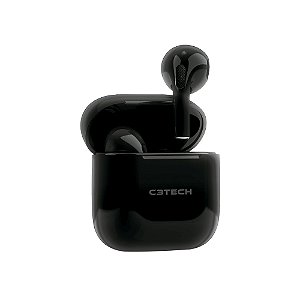 Fone de Ouvido Bluetooth TWS Preto, Som Imersivo, Design Compacto e Estojo de Carregamento - CompleteStore®