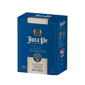 Vinho de Mesa Jota Pe Tinto Seco Tradicional Bag in Box 3 L