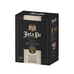 Vinho de Mesa Jota Pe Tinto Suave Tradicional Bag in Box 3 L