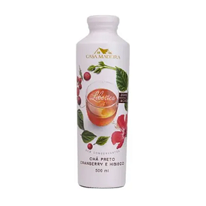 Chá Preto Cranberry e Hibisco Casa Madeira 500 ml