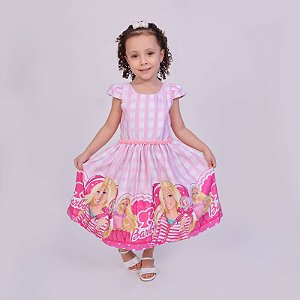 Vestido Temático Barbie infantil