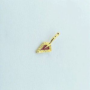 Pin Trolha Trabalhada Vermelha