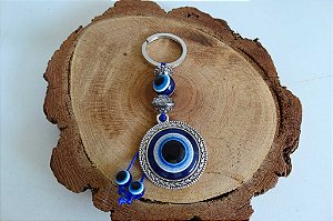 Chaveiro Olho Grego de Proteção Contra o Mau-Olhado