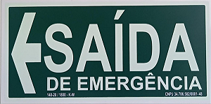 Placa de sinalização-S14E