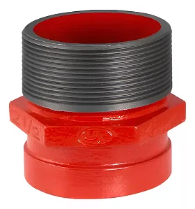 Adaptador Rosca 76mm x Ranhurado - 2.1/2" 76mm