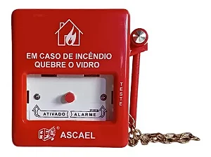 Acionador manual endereçavel C/martelo Abde-a/m 1024 - ASCAEL
