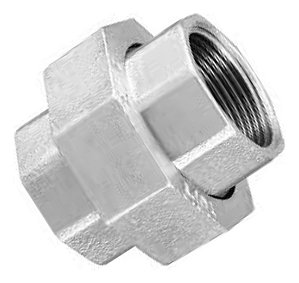 Uniao galv. c/ assento plano galv. 2 1/2"
