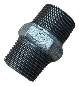Niple duplo galv. 1/2"