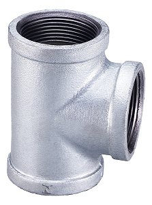 Tee galv. 2 1/2" x 90