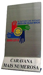 TROFÉUS EM AÇO INOX PARA CARAVANAS