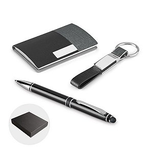 KIT DE PORTA CARTÕES, CHAVEIRO E ESFERPGRÁFICA