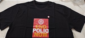 Camiseta Gola Careca Preta - POLIO