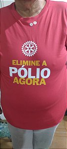 CAMISETA VERMELHA, 100% ALGODÃO POLIO EM PORTUGUES