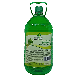 4 UNIDADES SABONETE LÍQUIDO CAPIM - LIMAO 1,990 L