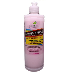 6 UNIDADES CREME PARA PENTEAR SEM ENXAGUE CERAMIDAS + D PANTENOL 500 ML