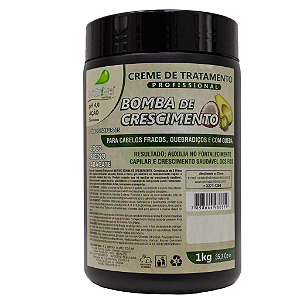 6 UNIDADES CREME TRATAMENTO BOMBA DE CRESCIMENTO 1 KG