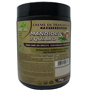 6 UNIDADES CREME TRATAMENTO MANDIOCA E QUIABO 1 KG