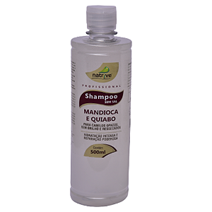 12 UNIDADES SHAMPOO MANDIOCA E QUIABO 500 ML