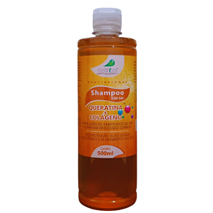 12 UNIDADES SHAMPOO QUERATINA E COLÂGENO 500 ML