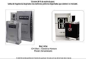 PERFUME H14 MASCULINO INSPIRAÇÃO CH MEN CAROLINA HERRERA
